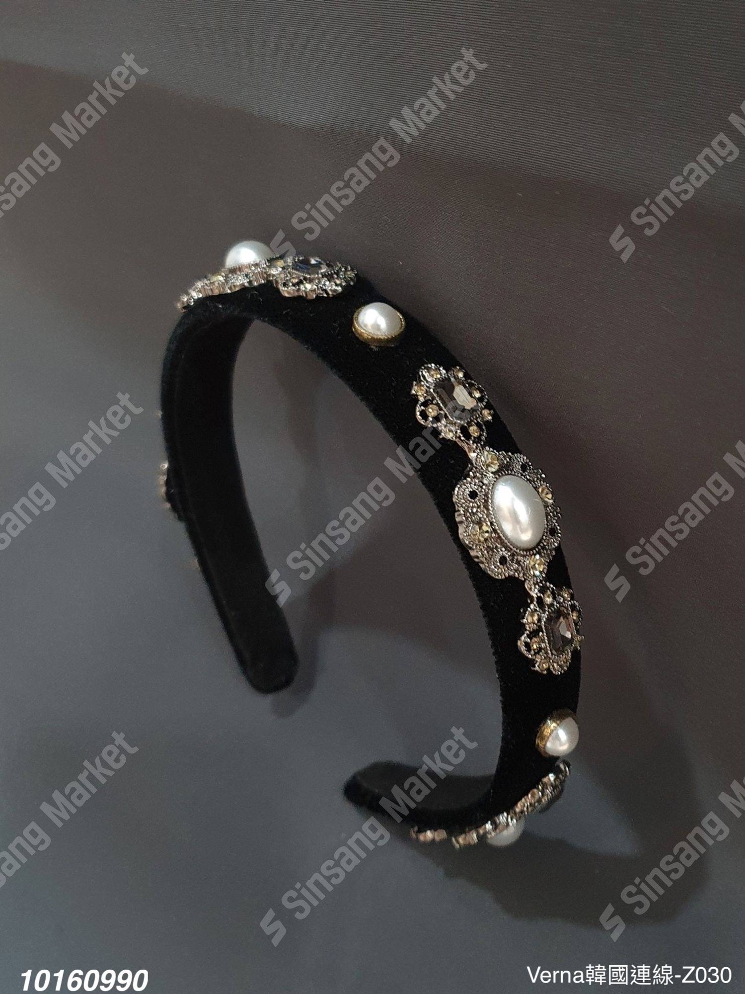 古典寶石水鑽髮箍