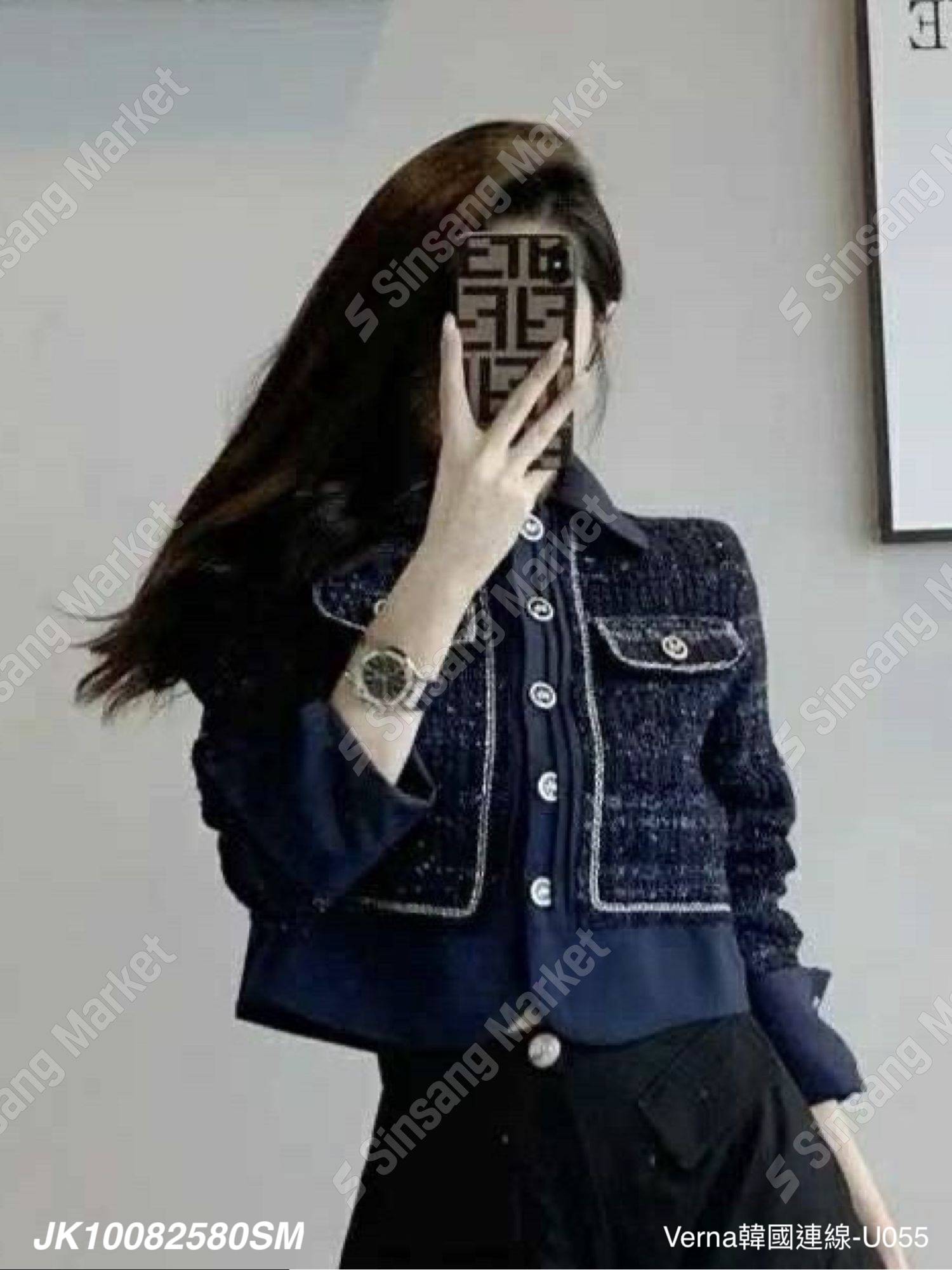 典雅毛呢短版上衣