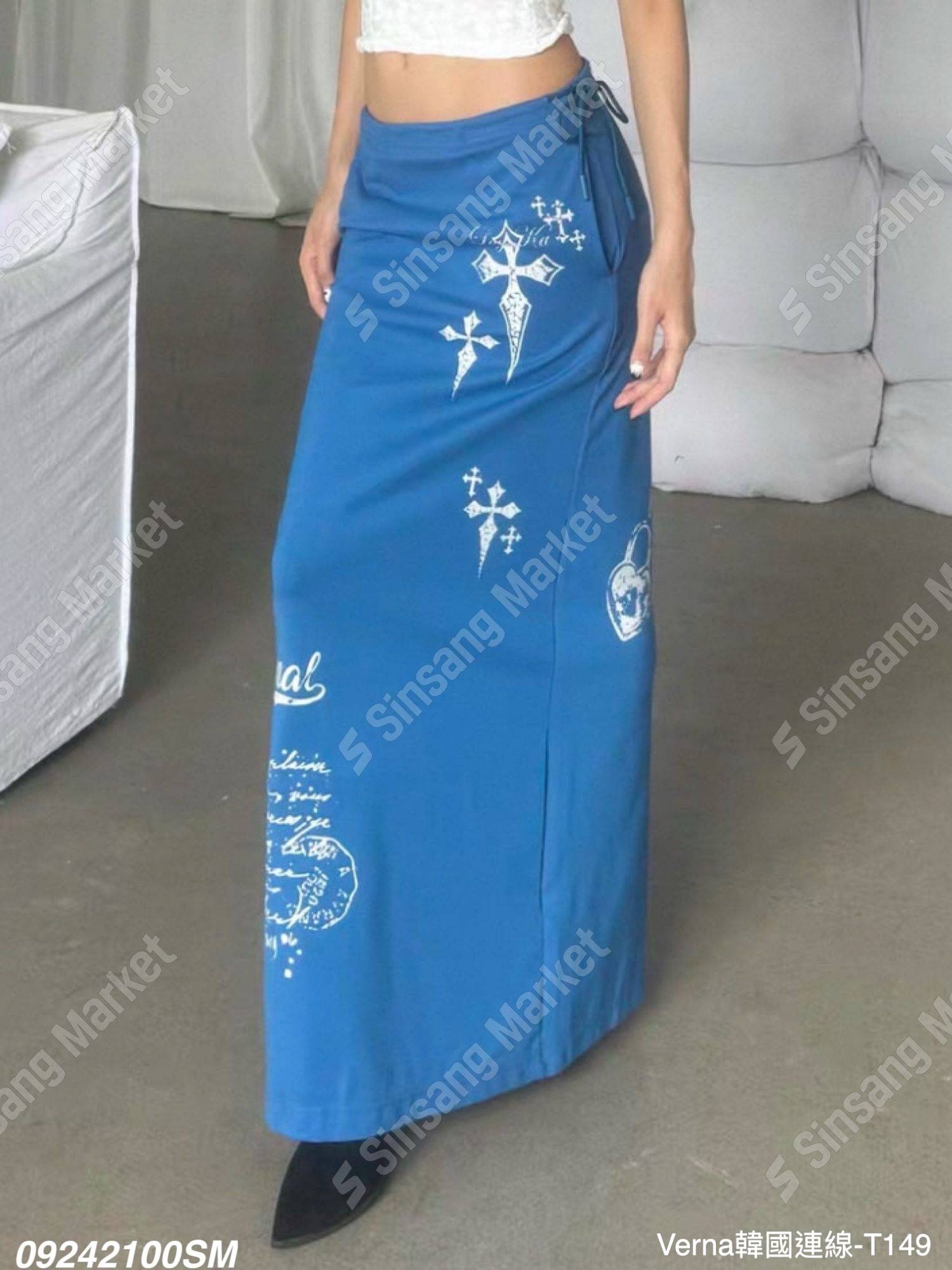 時尚潮流塗鴉長裙