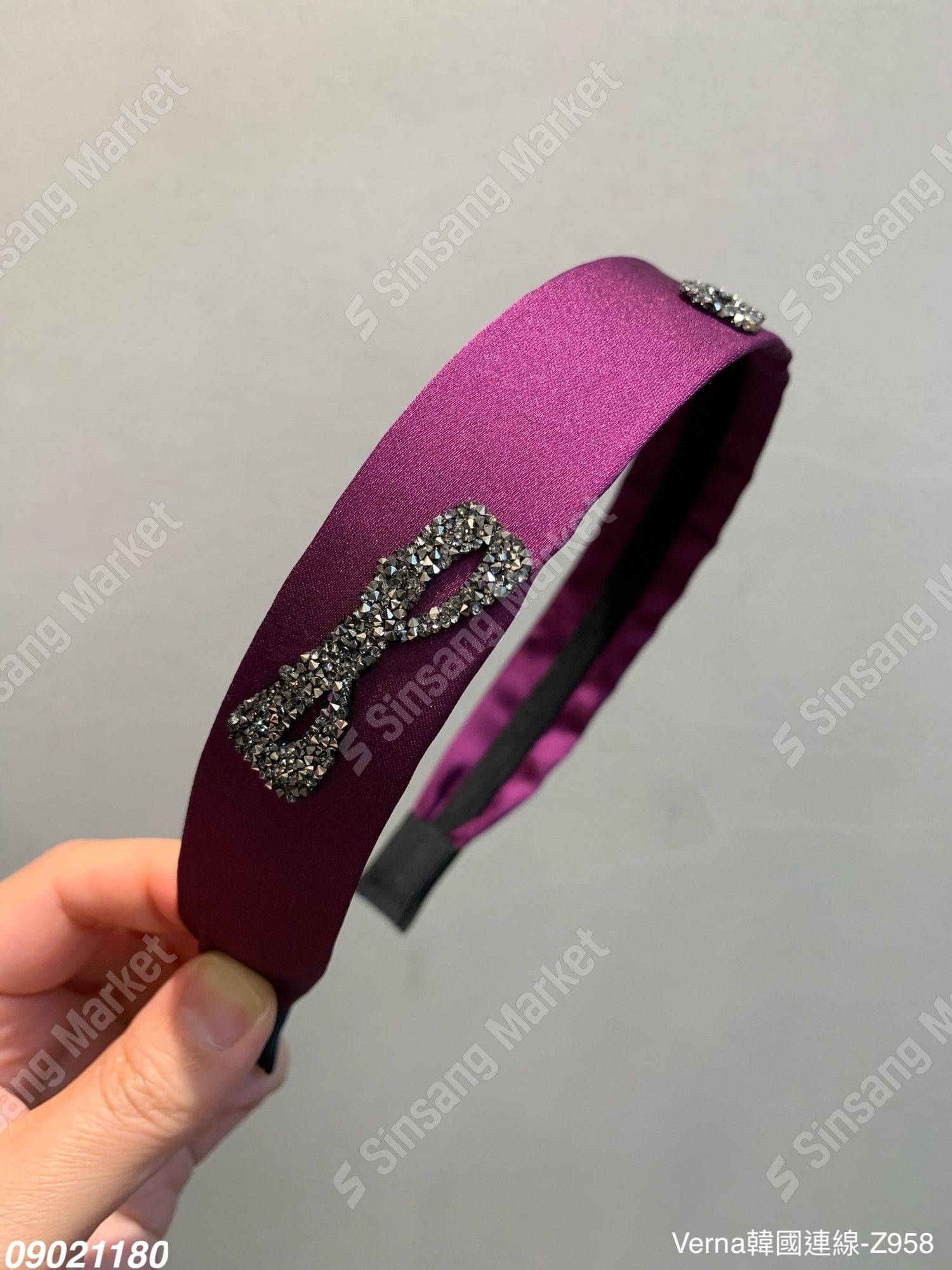 優雅水最蝴蝶結寬版髮箍