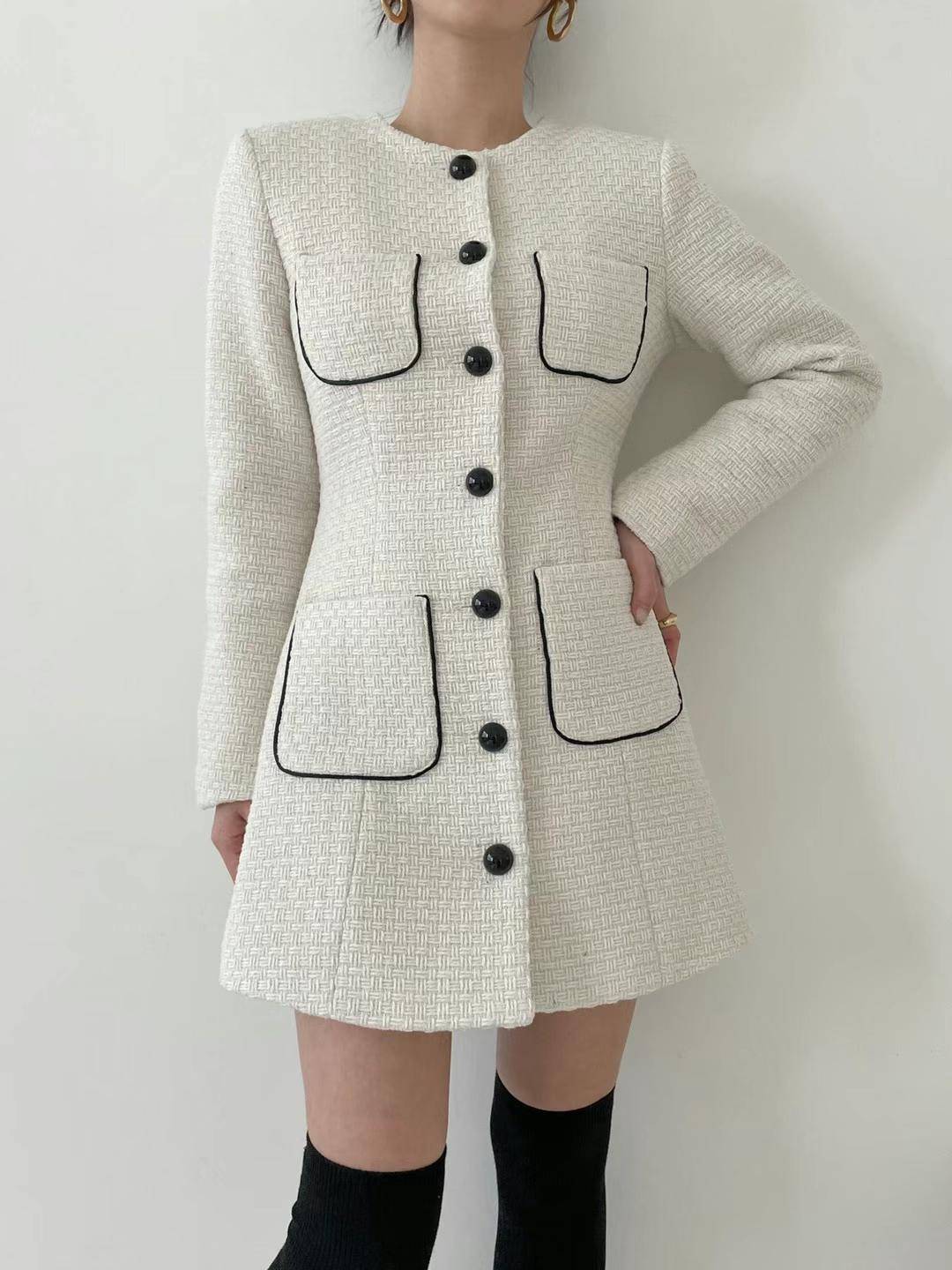 長版小香風大衣