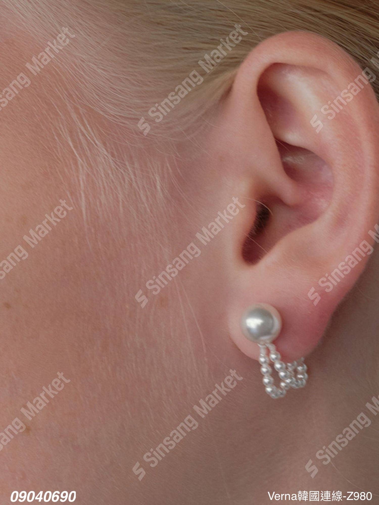 甜美氣質珍珠耳環