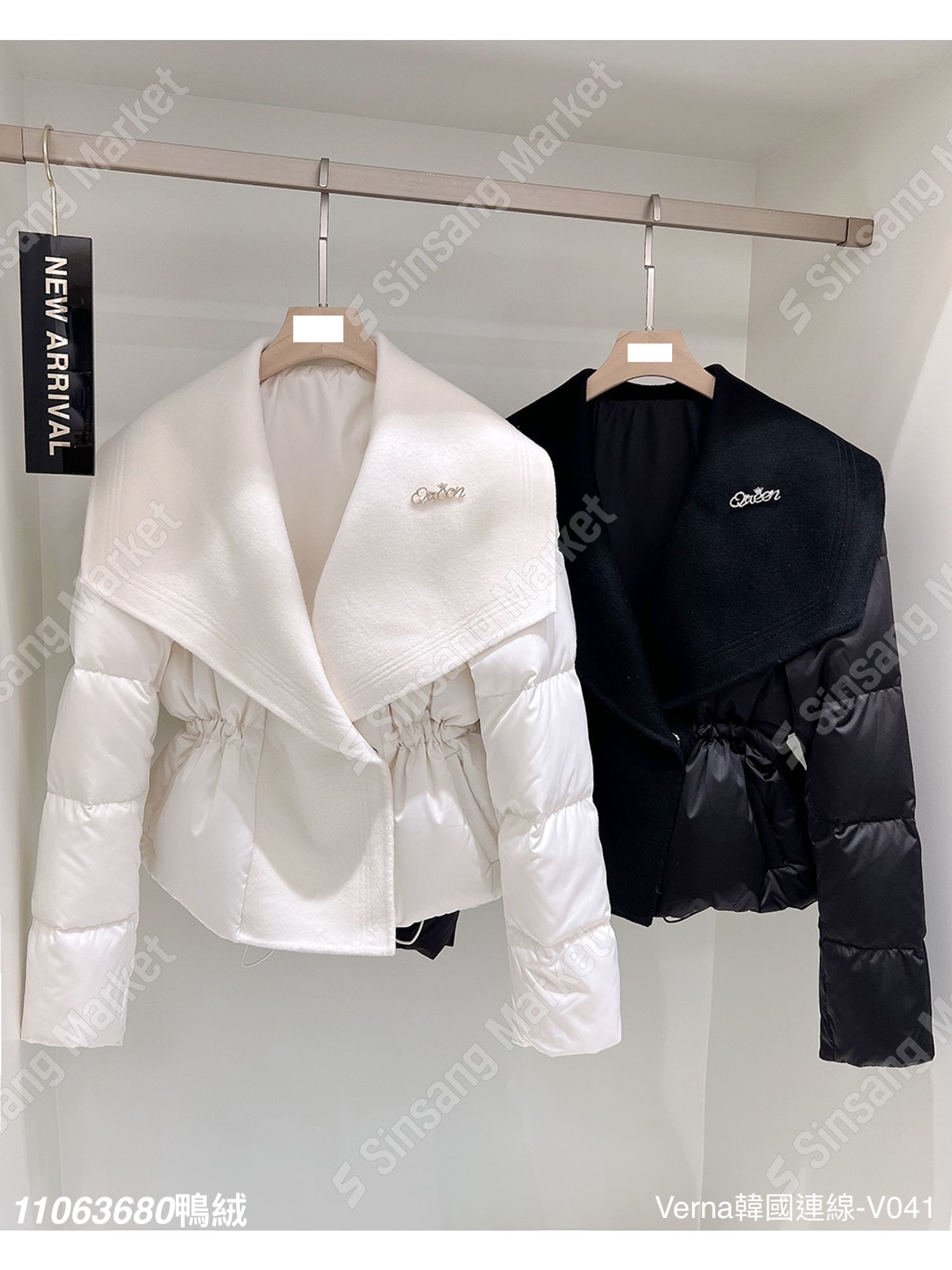 氣質大翻領鴨絨保暖外套