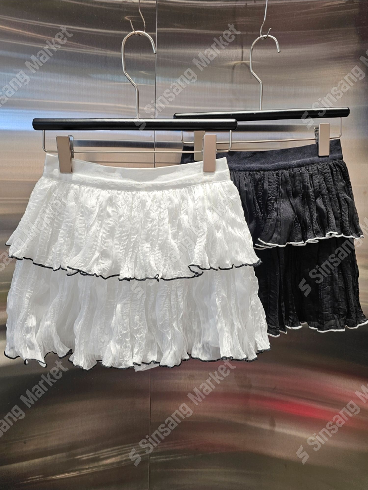 甜美少女感花邊蓬蓬蛋糕裙