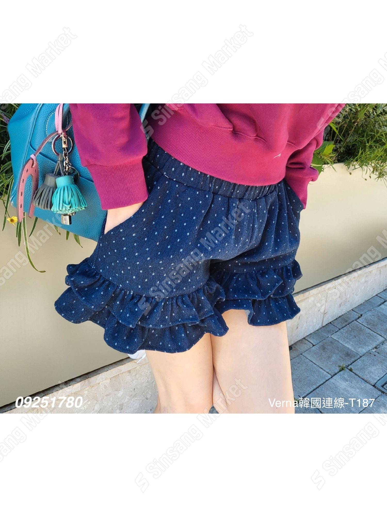 俏皮點點荷葉短褲