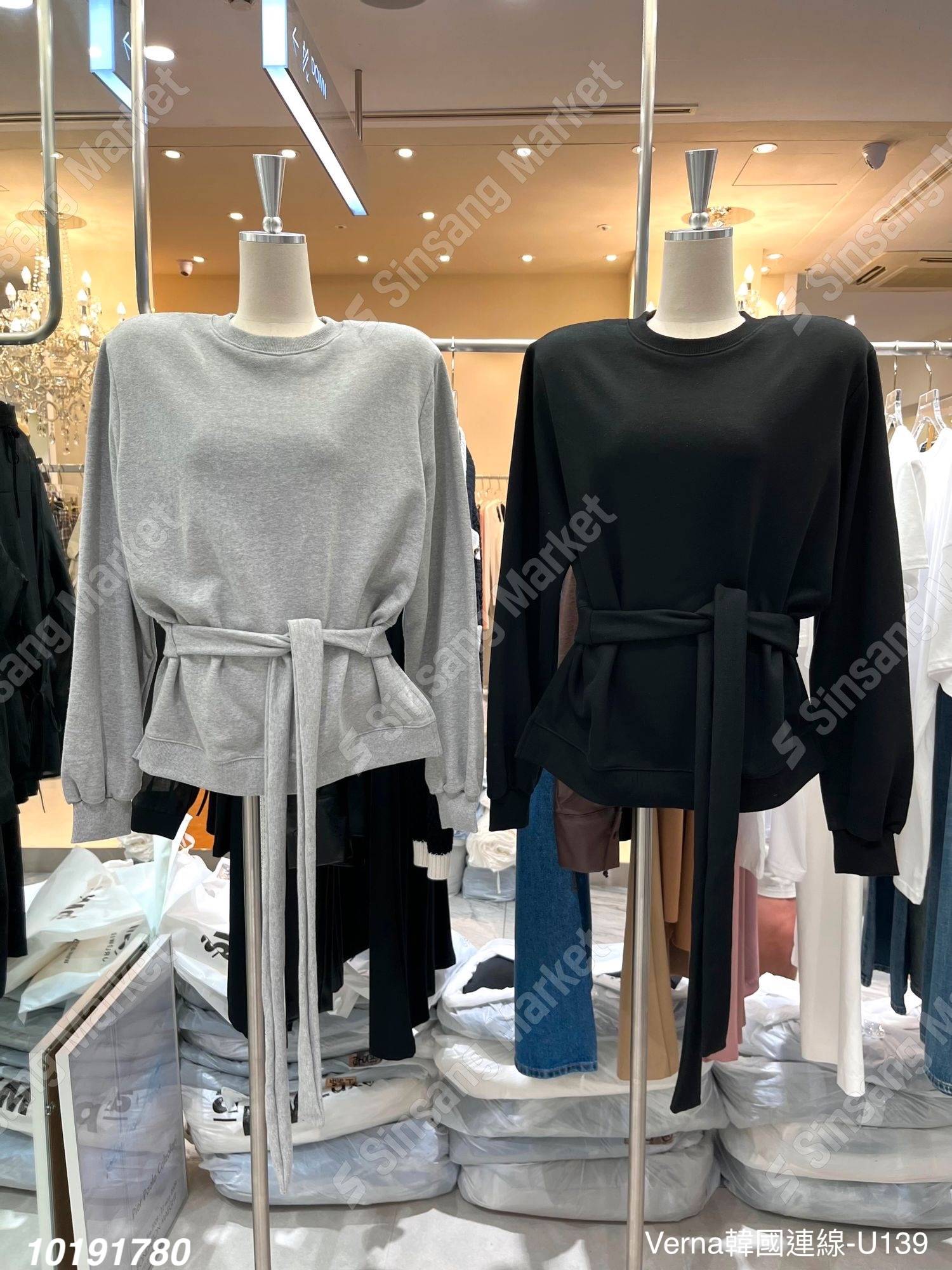 素雅綁帶簡約上衣