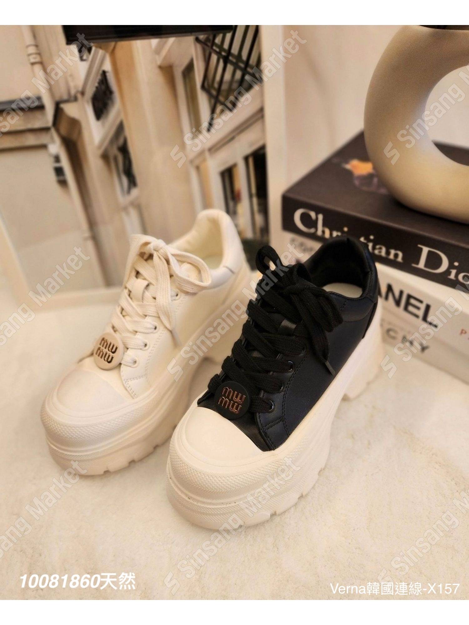 減齡厚底綁帶休閒鞋