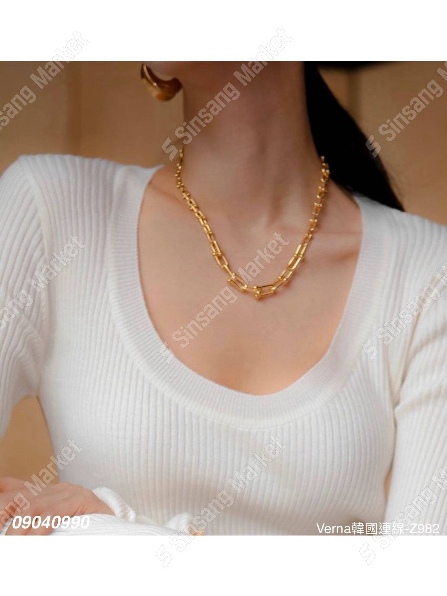 美式極簡鏈條項鏈