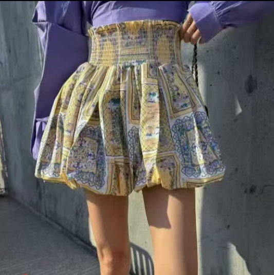 夏日繽紛高腰燈籠褲