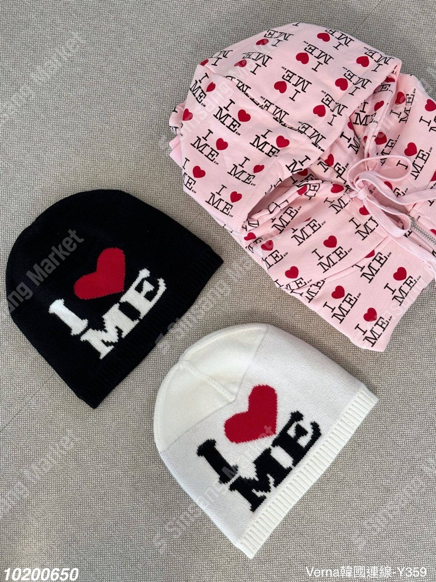 韓系潮流塗鴉毛帽