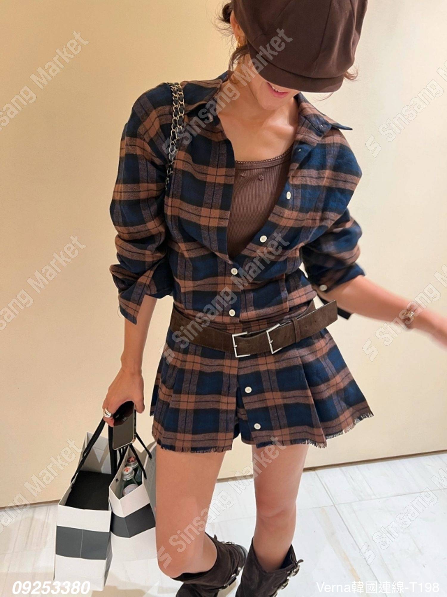 百搭經典格子洋裝