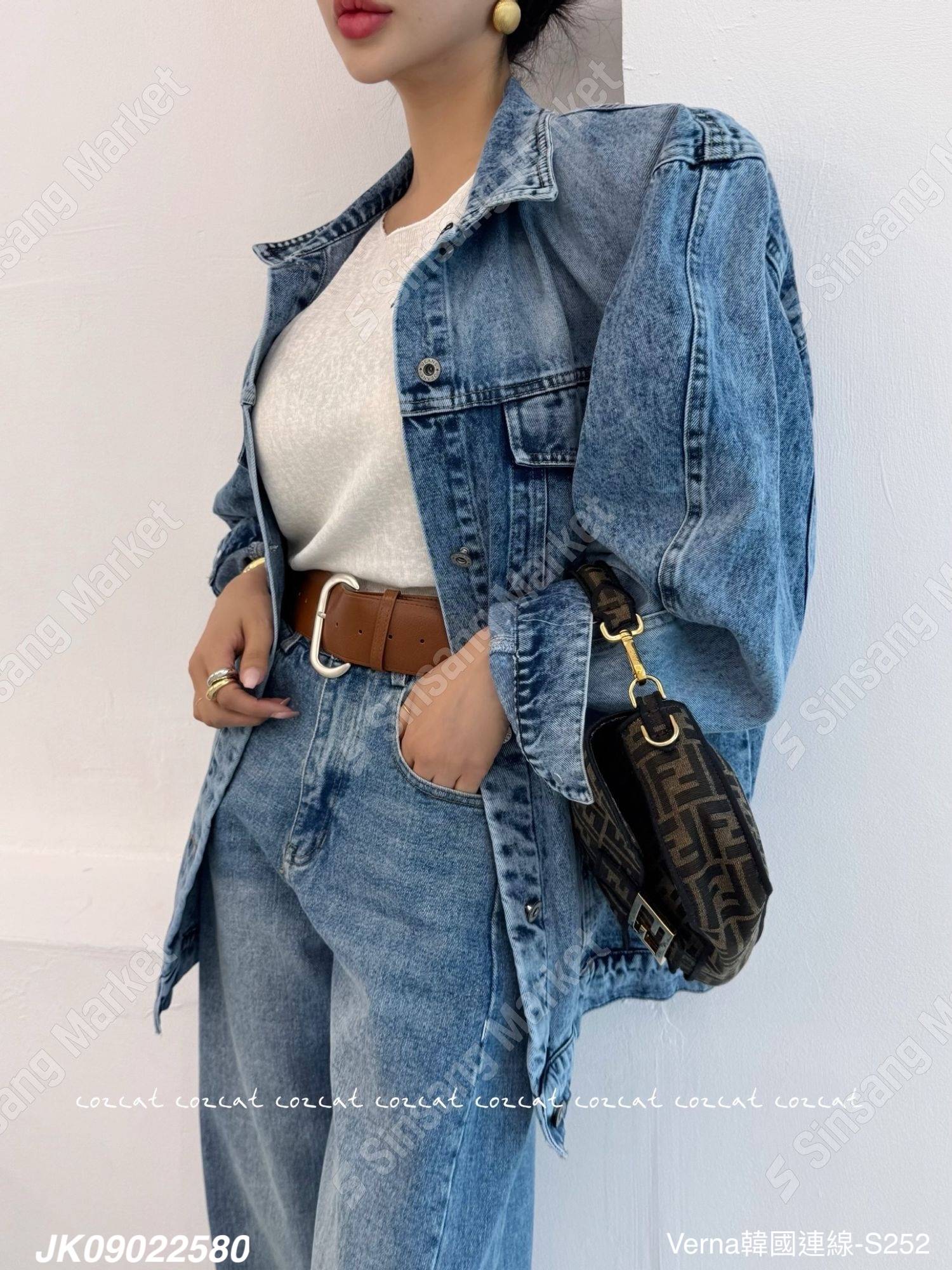 復古仿舊刷色牛仔外套