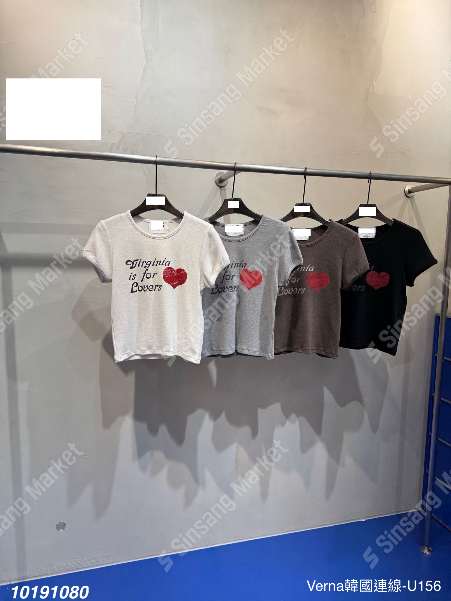 韓系潮流愛心短Ｔ