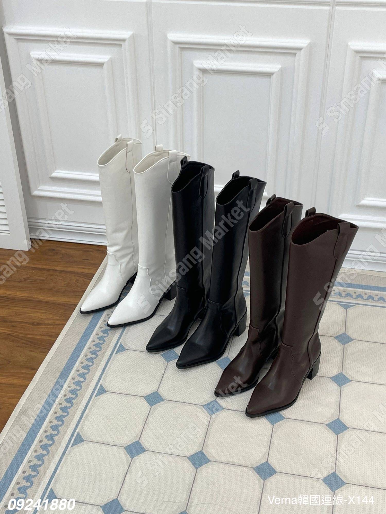 中性百搭尖頭長靴