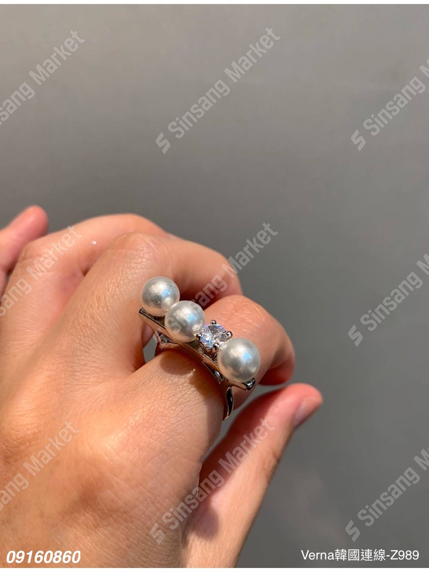 華麗亮眼珍珠戒指
