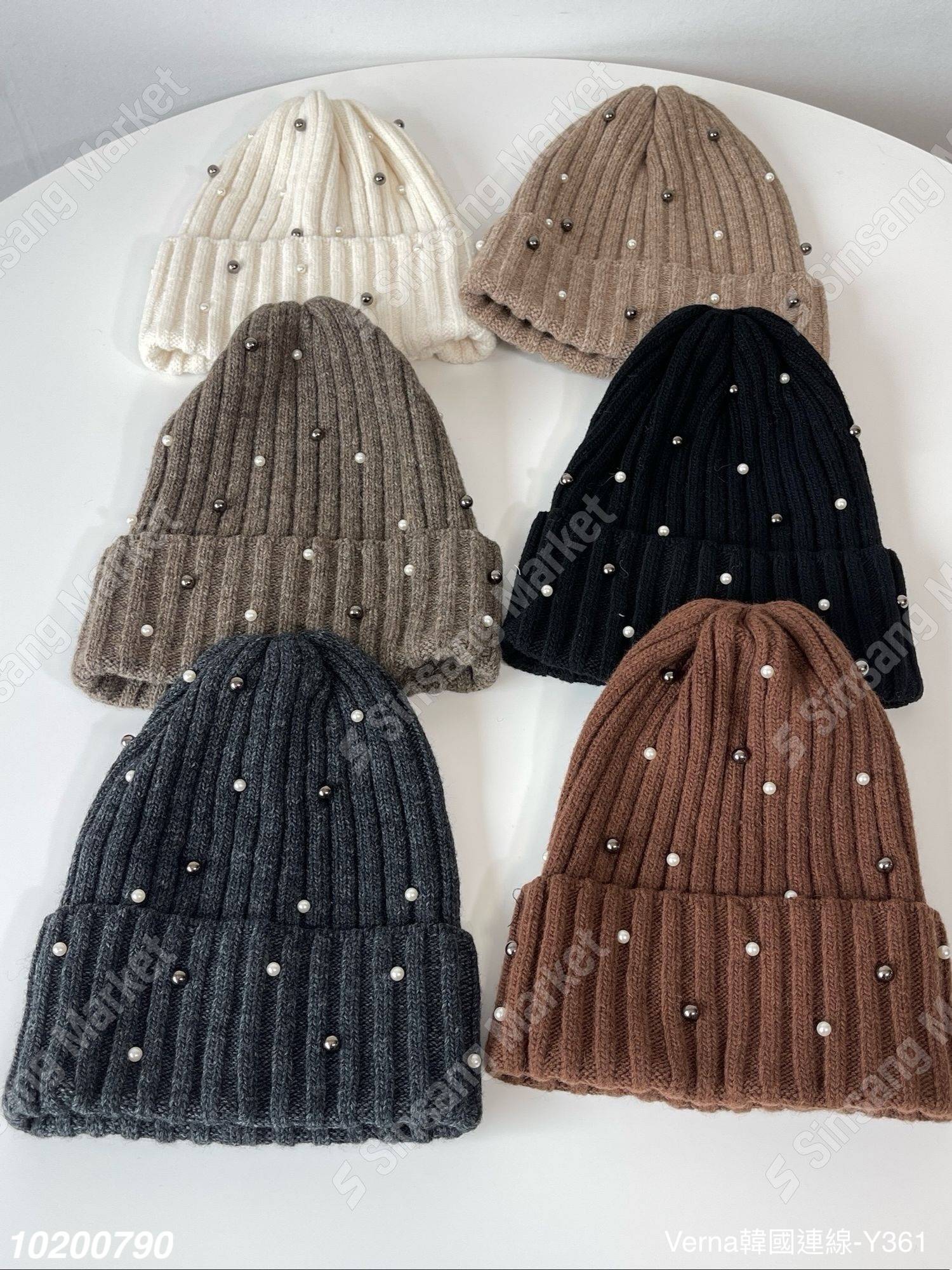 甜美可愛珍珠毛帽