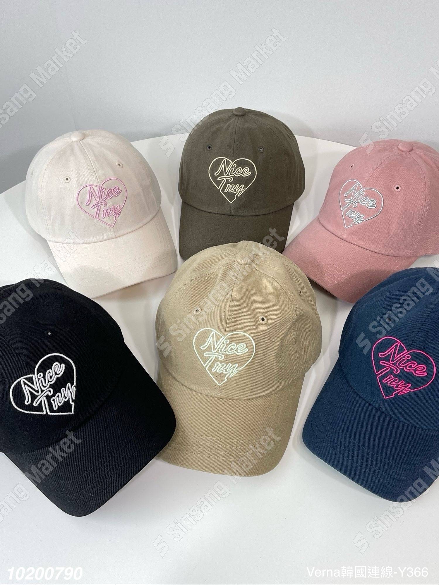 愛心刺繡棒球帽