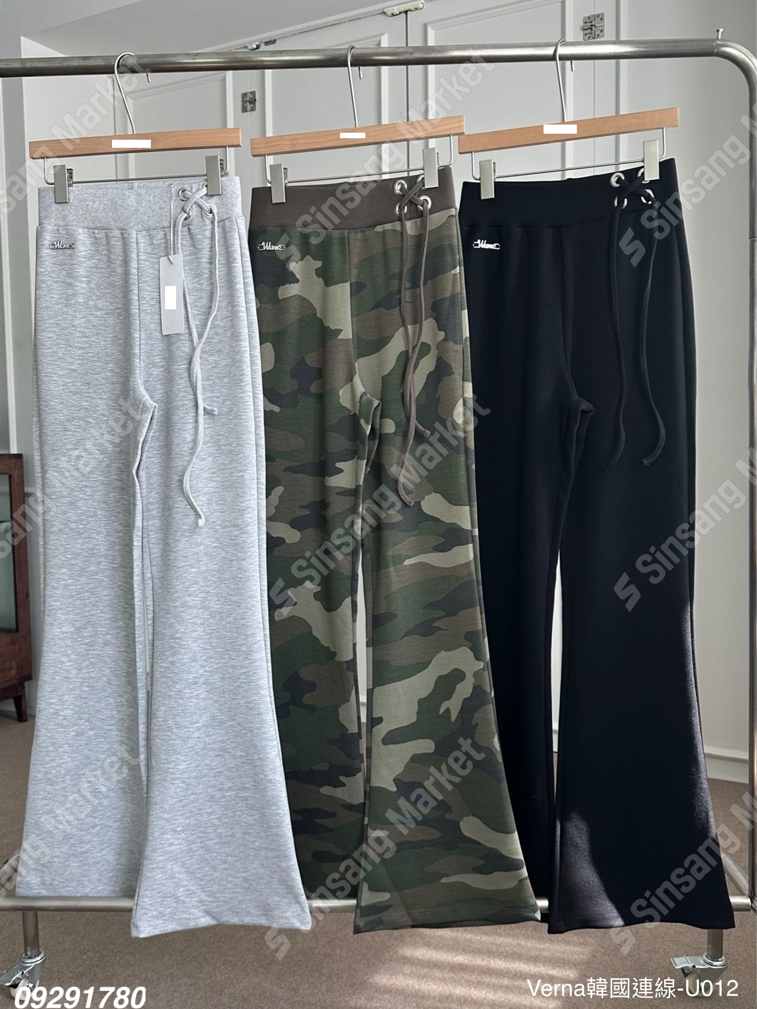 休閒潮流顯瘦棉褲